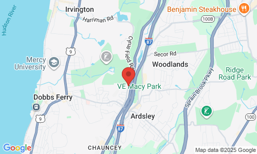 Google map image of our location in 2 Russell Place  Dobbs Ferry, NY